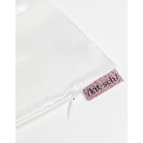 NWT Kitsch Satin Standard Pillowcase - Ivory - Picture 6 of 6
